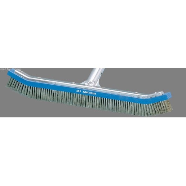 A&B Metal-Back Algae Brush, Stainless Steel Bristles 18"