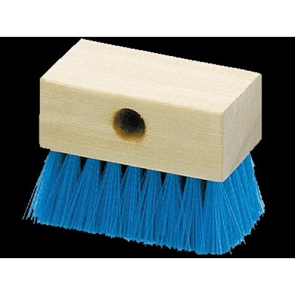 A&B Hardwood-Back Pool Tile Brush, Blue Bristles