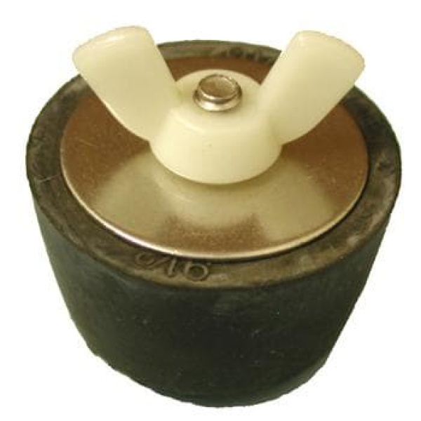 Winter Rubber Expansion Plug #2 w/ White Nylon Wing Nut for 3/4" Tube