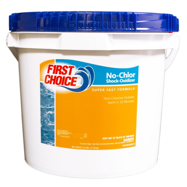 First Choice No-Chlor Shock-Oxidizer 25 lb Pail