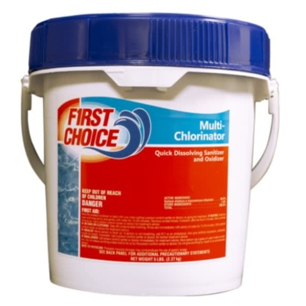 First Choice Multi-Chlorinator Sanitizer 5 lb Pail