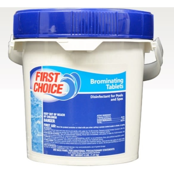 First Choice Bromine Tablets Sanitizer 1.5 lb Bottle