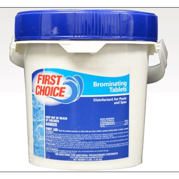 First Choice Bromine Tablets Sanitizer 50 lb Pail