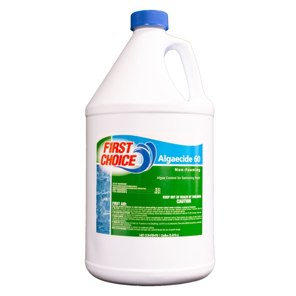 First Choice Algaecide 60, 60% Poly Quat 1 gal Bottle