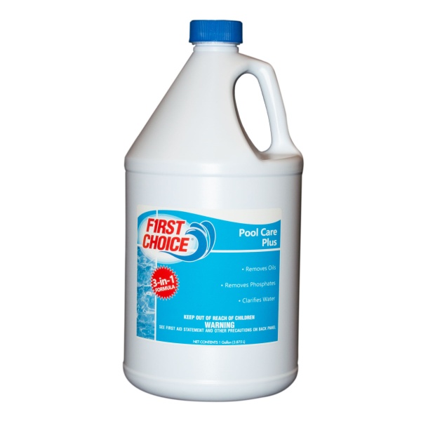 First Choice Pool Care Plus Clarifier 1 gal Bottle