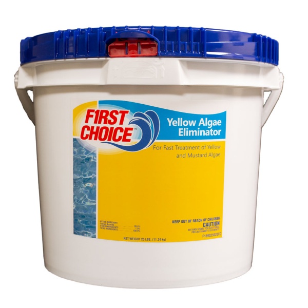 First Choice Yellow Algae Eliminator Algaecide 25 lb Pail 1/Drum