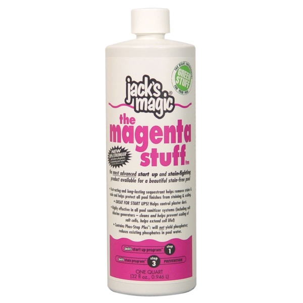 Jacks Magic Magenta Stuff Metal Remover 32 oz Bottle