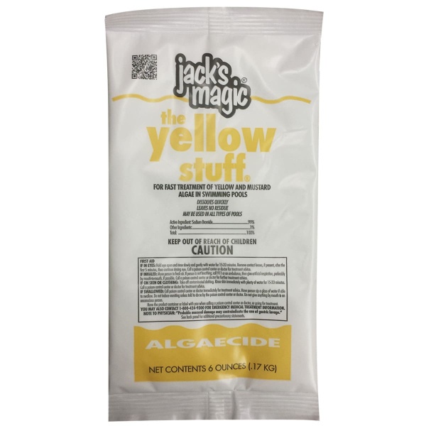 Jacks Magic Yellow Stuff Packets (60) Algaecide 6 oz Pail 60/Case