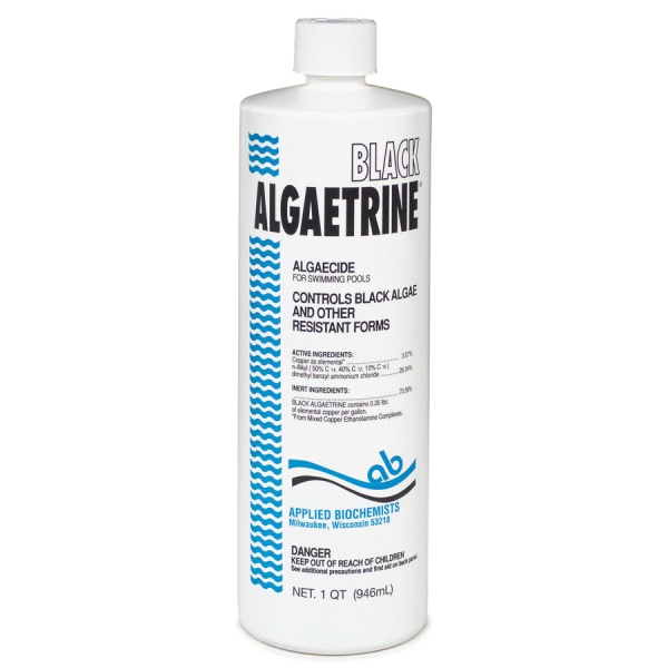 Applied Bio Black Algaetrine Algaecide, 32 oz Bottle,