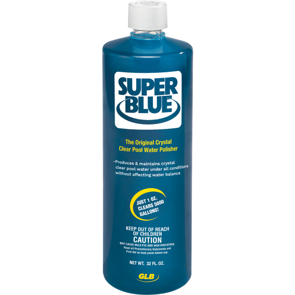 GLB Super Blue Super Concentrated Water Clarifier 32 fl oz Bottle