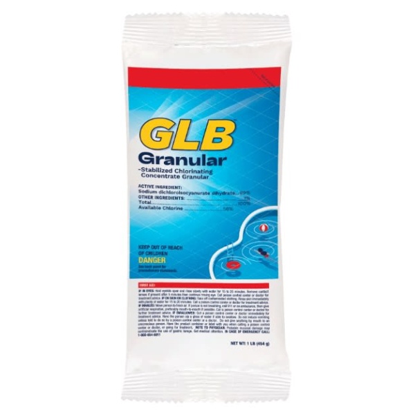 GLB Di-Chlor Granular Chlorine 8 lb Bottle