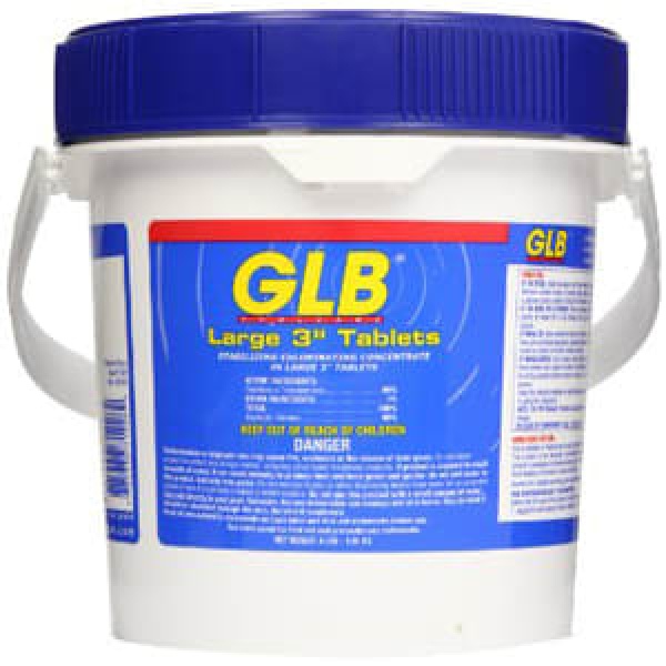 GLB Large 3" Chlorine Tablets 8 lb Pail