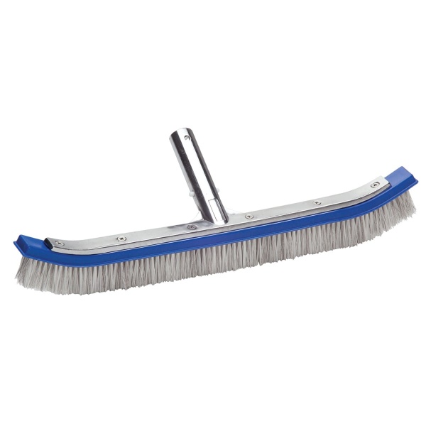 Ocean Blue 18" Curved Mixed Bristle Wall Brush w/ Aluminum Back