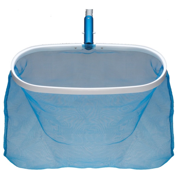 Ocean Blue Aluminum Deep Bag Leaf Rake