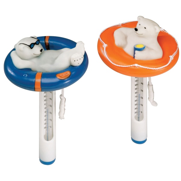 Ocean Blue Floating Polar Bear Thermometer