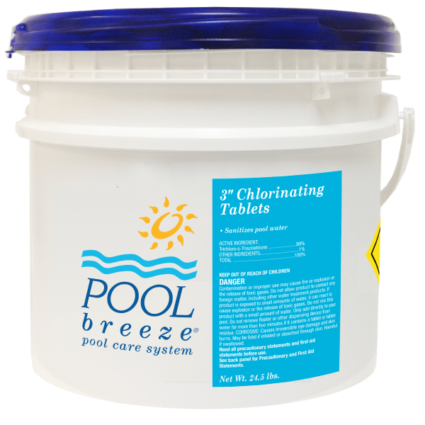 Pool Breeze Chlorinating 3" Tablets 24.5 lb Pail