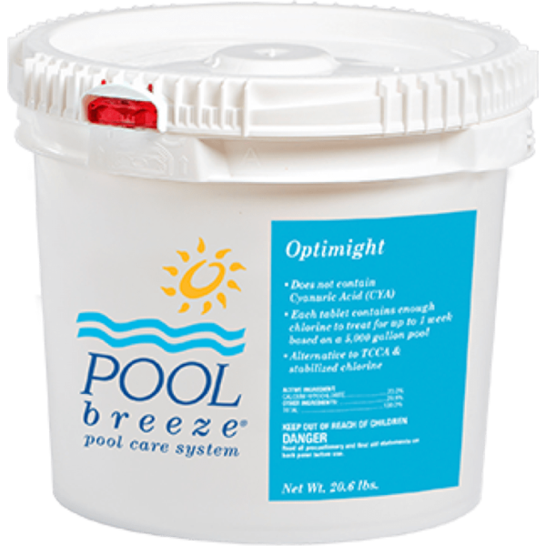 Pool Breeze Optimight Cal Hypo Slow Dissolving Tablets 4.5 lb Pail