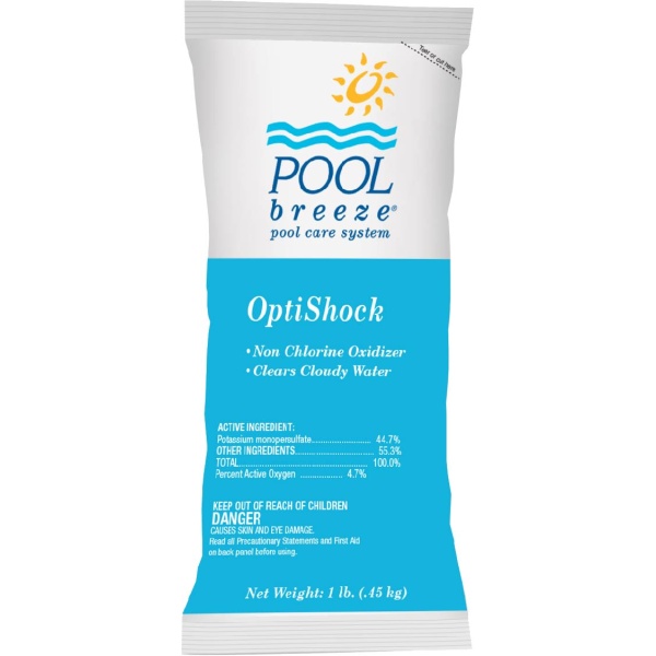 Pool Breeze Optishock Potassium Monopersulfate Non-Chlorine Shock 1 lb Bag 2