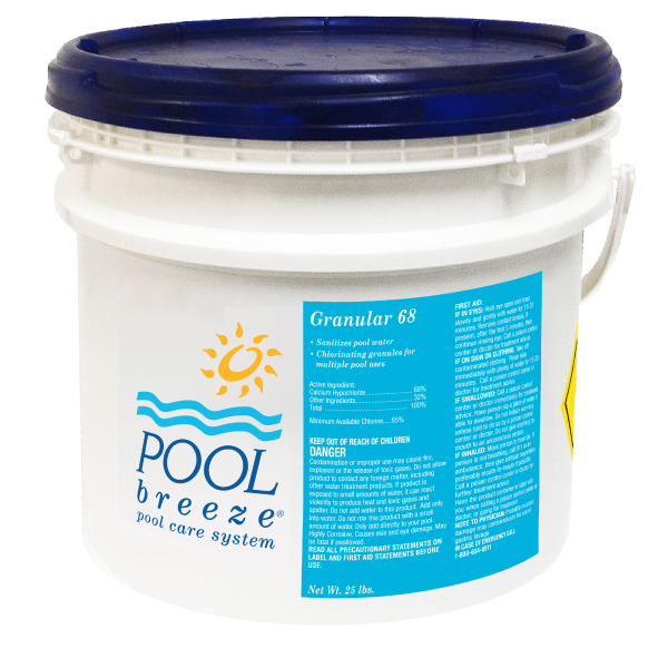 Pool Breeze Granular 68 Cal Hypo Shock 25 lb Pail