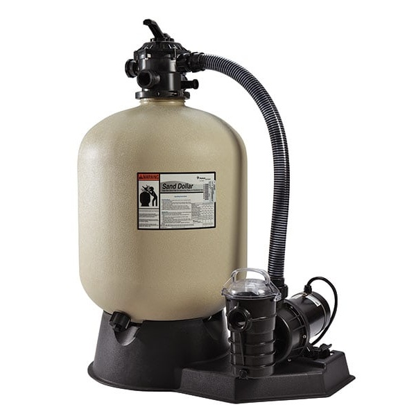 Pentair Sand Dollar ABG 22" Top Mount Sand Filter w/ 1HP Pump, 6' Hose Kit