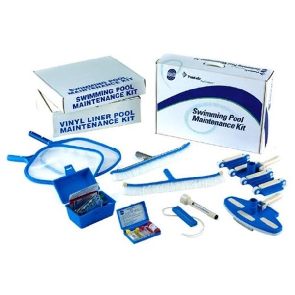 Pentair Rainbow 137 Vinyl Liner Maintenance Kit - Box Includes: 902 Brush, 194 Vacuum, 127 Thermometer, 126 Leaf Net, And 752 Test Kit.