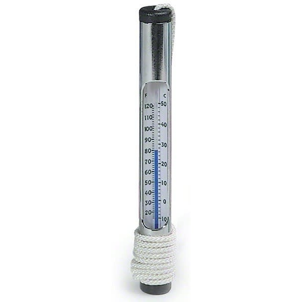 Pentair #130 Chrome Brass Tube Thermometer