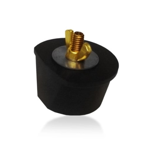 Paramount Winter Rubber Expansion Plug #12 w/ Brass Wing Nut for 2" Fitting