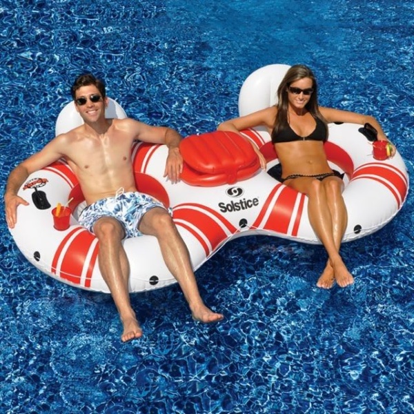 Swimline Super Chill River Tube Double w/ Cooler