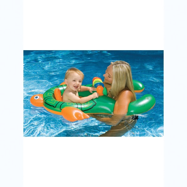 Swimline Me & You 40" Turtle Baby Seat Pool Float