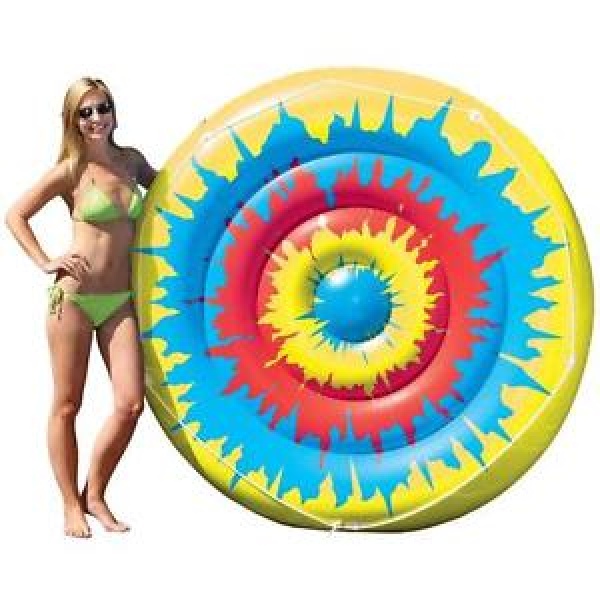 Swimline 72" Tie Dye Island Inflatable Pool Lounger