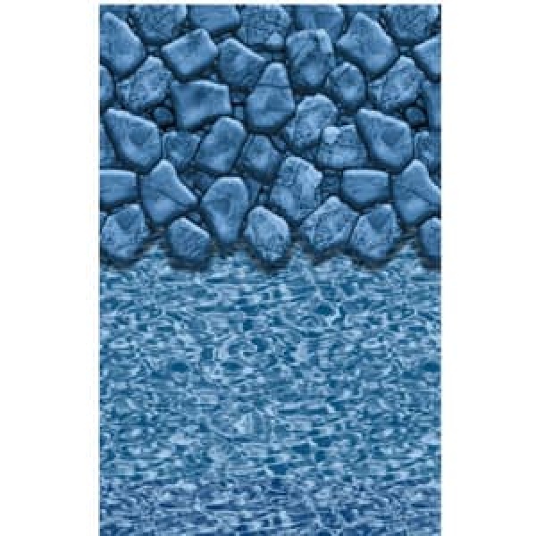 Swimline 12'x18' Oval Boulder Swirl Overlap AG Liner 48"-52" Wall