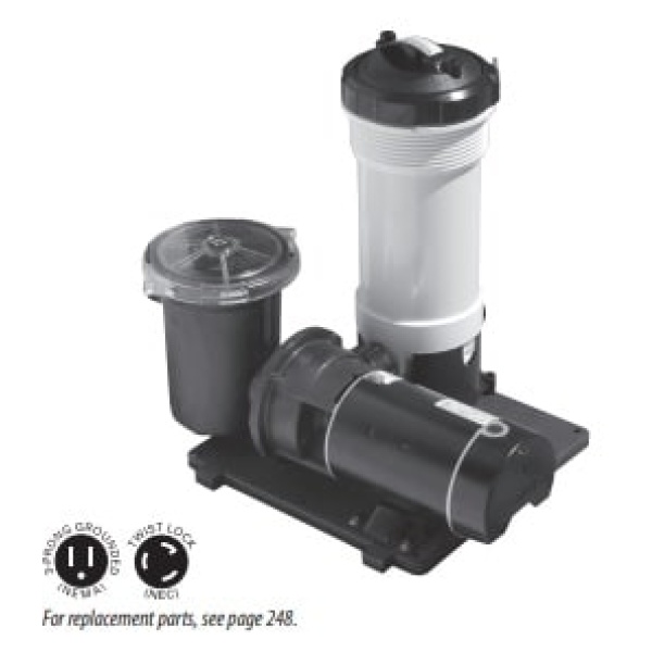 Waterway TWM 50 sf ABG Cartridge Filter System w/ 1HP Pump